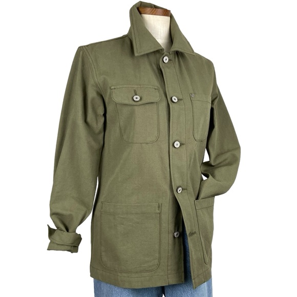 Gustin Army Green Canvas Chore Coat XS - Picture 13 of 13